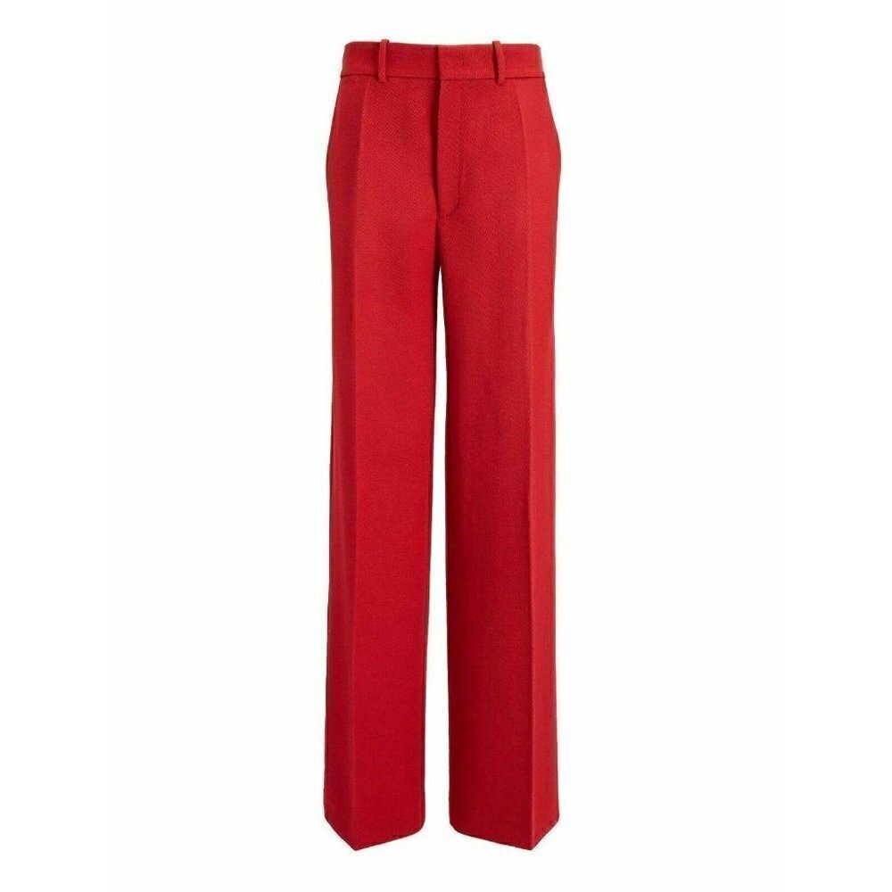 JOSEPH Wool Red Cavalry Twill Ferrandi Trousers